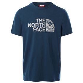 The North Face Woodcut Dome Mavi Erkek T-Shirt