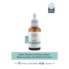 The Purest Solutions 30 ml Niacinamide 5% Zinc Pca 1% Siyah Nokta ve Sivilce Karşıtı Niacinamide Cilt Bakım Serumu