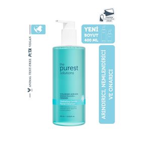 The Purest Solutions 400 ml Kuru ve Karma Ciltler için Hyalüronik Asit Yüz Temizleme Jeli