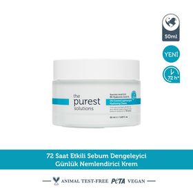 The Purest Solutions 72 Saat Etkili Sebum Dengeleyici Günlük 50 ml Nemlendirici Krem
