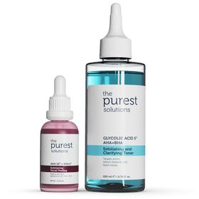 The Purest Solutions AHA 10% + 30 ml BHA 2% Peeling Solution Exfoliating Facial Peeling