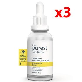 The Purest Solutions Arbutin 2% + 30x3 ml Hyaluronic Acid Brightening Serum