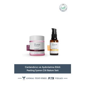 The Purest Solutions Canlandırıcı ve Aydınlatma Etkili Peeling İçeren Cilt Bakım Seti