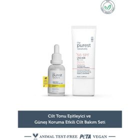 The Purest Solutions Cilt Tonu Eşitleyici ve Güneş Koruma Etkili Cilt Bakım Seti