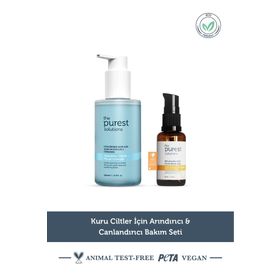 The Purest Solutions Kuru Ciltler İçin Arındırıcı Canlandırıcı Cilt Bakım Seti