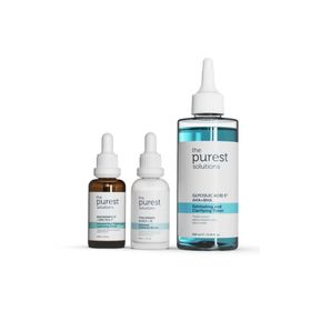 The Purest Solutions Kuru Sivilcelenmeye Meyilli Ciltlere Özel Sivilce ve Siyah Nokta Önlemeye Yardımcı Bakım Seti