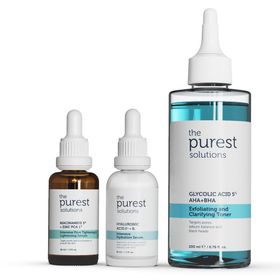 The Purest Solutions Kuru Sivilcelenmeye Meyilli Ciltlere Özel Sivilce ve Siyah Nokta Önlemeye Yardımcı Bakım Seti