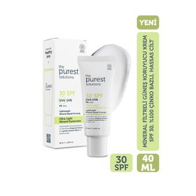 The Purest Solutions Mineral Filtreli SPF 30 40 ml Güneş Koruyucu Krem