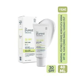 The Purest Solutions Mineral Filtreli SPF 30 40 ml Güneş Koruyucu Krem