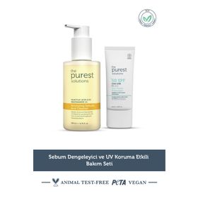 The Purest Solutions Sebum Dengeleyici ve Uv Koruma Etkili Bakım Seti