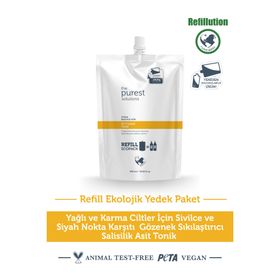 The Purest Solutions Sivilce Siyah Nokta Karşıtı Salisilik Asit Ekolojik Yedek Paket 400 ml Tonik