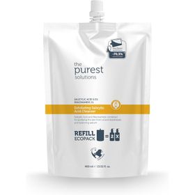 The Purest Solutions Sivilce Siyah Nokta Karşıtı Yağlı Karma Ciltler İçin Ekolojik Yedek Paket 400 ml Temizleme Jeli