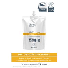 The Purest Solutions Sivilce Siyah Nokta Karşıtı Yağlı Karma Ciltler İçin Ekolojik Yedek Paket 400 ml Temizleme Jeli