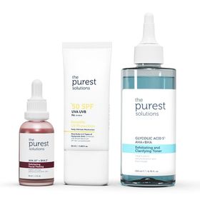 The Purest Solutions Siyah Nokta Karşıtı ve Gözenek Sıkılaştırmaya Yardımcı Güneş Koruyucu Set
