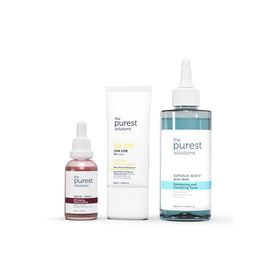 The Purest Solutions Siyah Nokta Karşıtı ve Gözenek Sıkılaştırmaya Yardımcı Güneş Koruyucu Set