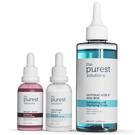 The Purest Solutions Siyah Nokta Önlemeye ve Gözenek Sıkılaştırmaya Yardımcı Nemlendirici Cilt Bakım Seti