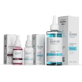 The Purest Solutions Siyah Nokta Önlemeye ve Gözenek Sıkılaştırmaya Yardımcı Nemlendirici Cilt Bakım Seti