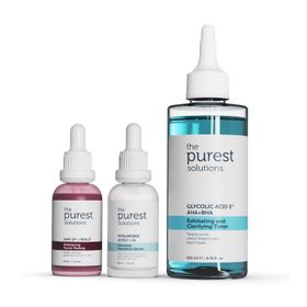 The Purest Solutions Siyah Nokta Önlemeye ve Gözenek Sıkılaştırmaya Yardımcı Nemlendirici Cilt Bakım Seti