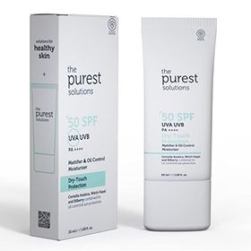 The Purest Solutions Yağlı Ciltler İçin Mat Bitişli SPF50+ 50 ml Güneş Kremi