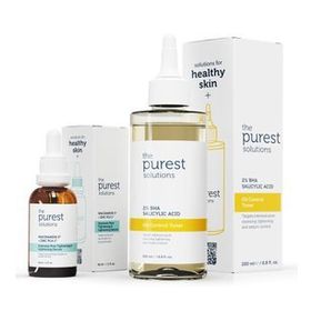 The Purest Solutions Yağlı ve Karma Ciltlere Gözenek Görünümü Azaltmaya Yardımcı Siyah Nokta Önleyici Cilt Bakım Seti
