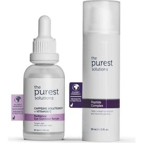 The Purest Solutions Yaşlanma Karşıtı Nemlendirici ve Göz Çevresi Aydınlık Göz Altı Görünümü Destekleyici Yoğun Bakım Seti