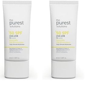 The Purest Solutions Yüksek Koruma ve Nemlendirici Etkili SPF50 2x50 ml Güneş Koruyucu Krem