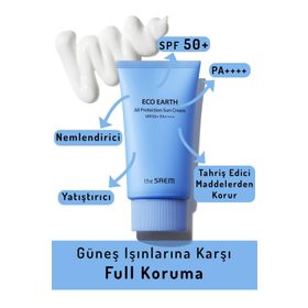 The Saem All Protection Sun Cream SPF 50+ PA++++ 50 gr Tam Koruma Sağlayan Mavi Işık Korumalı Anti-Aging Güneş Kremi