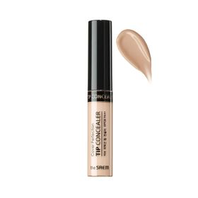 The Saem Cover Perfection Tip Concealer Light Beige 1.25 Uzun Süre Kalıcı Likit Kapatıcı