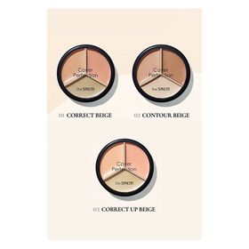 The Saem Cover Perfection Triple Pot 3'lü 01 Correct Beige Concealer