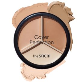 The Saem Cover Perfection Triple Pot 3'lü 02 Contour Beige Concealer