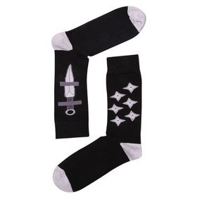 The Socks Company 15KDCR122E çok Renkli Ninja Knife Desenli Erkek Çorap
