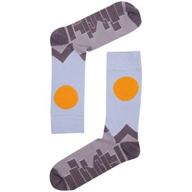 The Socks Company 15KDCR127E çok Renkli Behind City Desenli Erkek Çorap