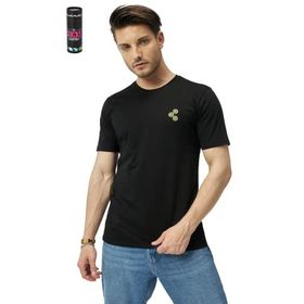 The Socks Company Grinding Bisiklet Yaka Rahat Kalıp Nakışlı Kutulu Siyah Unisex T-shirt