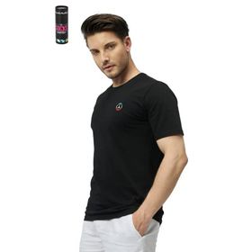 The Socks Company Rasta Peace Bisiklet Yaka Rahat Kalıp Nakışlı Kutulu Siyah Unisex T-shirt