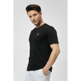 The Socks Company Rasta Peace Bisiklet Yaka Rahat Kalıp Nakışlı Kutulu Siyah Unisex T-shirt