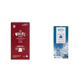 The Whirl 10'lu Espresso Medium Kapsül + 10'lu Espresso Earth Series Ocean Kapsül Kahve