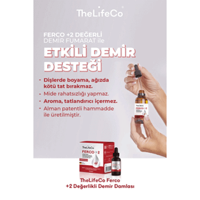 Thelifeco Ferco +2 30 ml Değerlikli Demir Damlası
