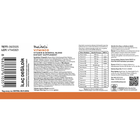 Thelifeco Vitminco Vitamin Mineral 60 Kapsül