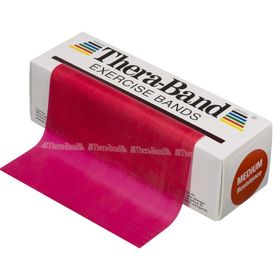 Thera-Band 50130 Kırmızı Egzersiz Bandı 45 Metre Orta Sert
