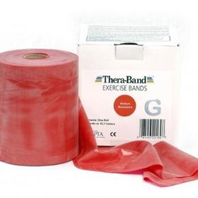 Thera-Band 50130 Kırmızı Egzersiz Bandı 45 Metre Orta Sert