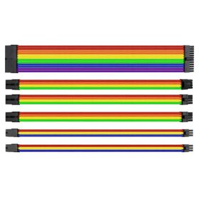 Thermaltake AC-048-CN1NAN-A1 TtMod Rainbow Power Supply Sleeved Kablo Seti