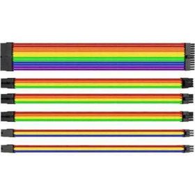 Thermaltake AC-048-CN1NAN-A1 TtMod Rainbow Power Supply Sleeved Kablo Seti