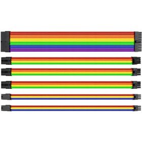 Thermaltake AC-048-CN1NAN-A1 TtMod Rainbow Power Supply Sleeved Kablo Seti