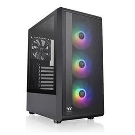 Thermaltake S200 TG CA-3X2-65M1WE-00 ARGB Fanlı 650 W Siyah ATX Gaming Bilgisayar Kasası