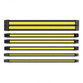 Thermaltake Sarı Siyah Sleeved Kablo Seti