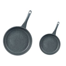 Thermoad 20-28 cm Döküm Granit Izgara Gril Tava Set