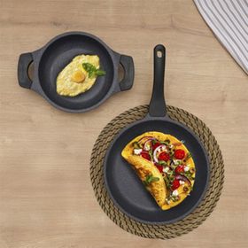 Thermoad 2'li 26 cm Döküm Tava 20 cm Sahan Seti