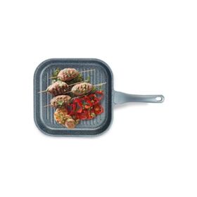 Thermoad Alüminyum 28 cm Döküm Granit Kare Izgara Tava