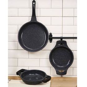 Thermoad Flora Serisi 3 Parça Gri Tava Sahan Trio Set