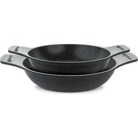 Thermoad Gri 20cm 22cm 2'li Granit Döküm Sahan Ve Tava Seti